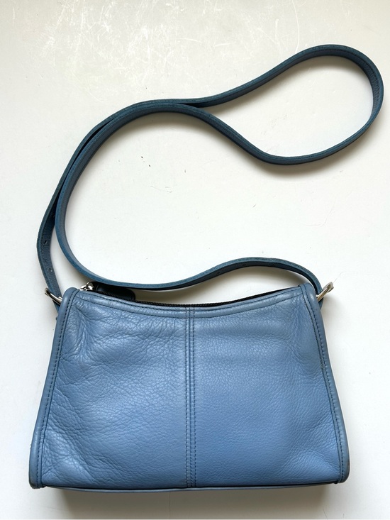 Coach Handbags - Coach Vintage 4104 Blue Leather Crossbody Bag 90s